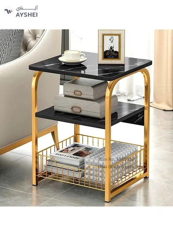 DubaiGallery Modern Design Tea Table Sofa Side Table Marble Coffee Desk 