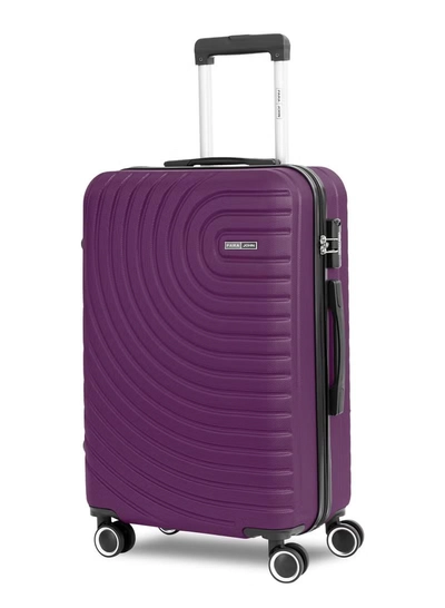 PARAJOHN Medium 24-Inch ABS Lightweight Hardshell Luggage Trolley | carrying 3kg 4-Wheel Spinner Suitcase Purple-0