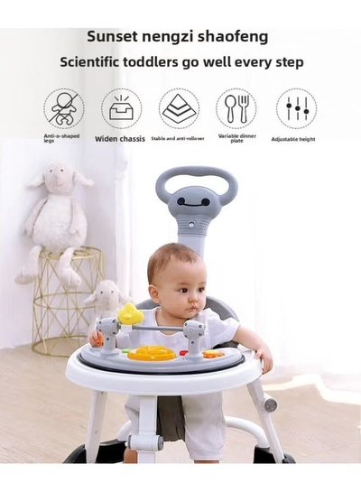 ORiTi Baby Walker,Baby Walking Cart With Anti O-Shaped Legs-2