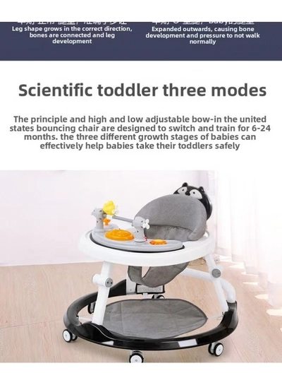 ORiTi Baby Walker,Baby Walking Cart With Anti O-Shaped Legs-3