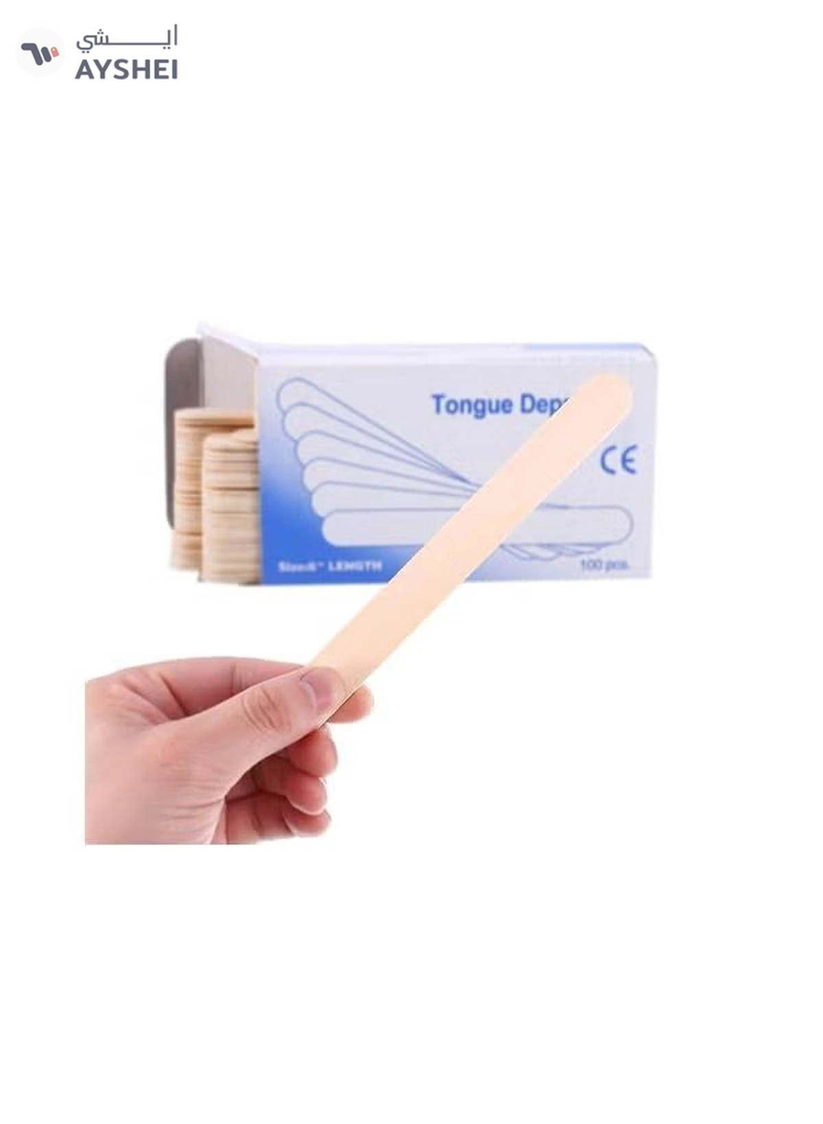 ORiTi Wooden Tongue Depressor 100 Pieces Waxing Spatula Disposable Wooden Beauty Accessories-2-2