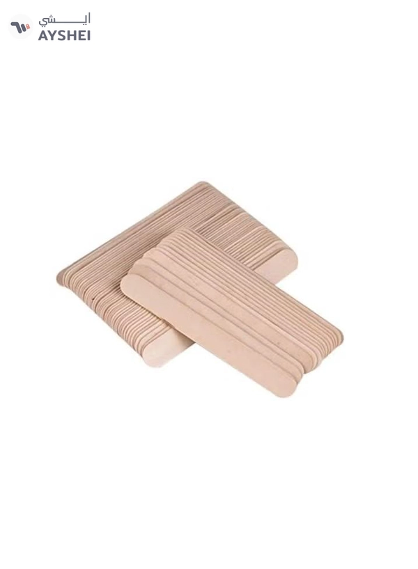 ORiTi Wooden Tongue Depressor 100 Pieces Waxing Spatula Disposable Wooden Beauty Accessories