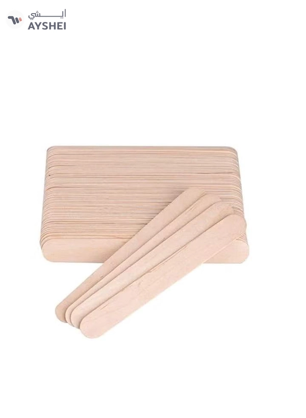 ORiTi Wooden Tongue Depressor 100 Pieces Waxing Spatula Disposable Wooden Beauty Accessories