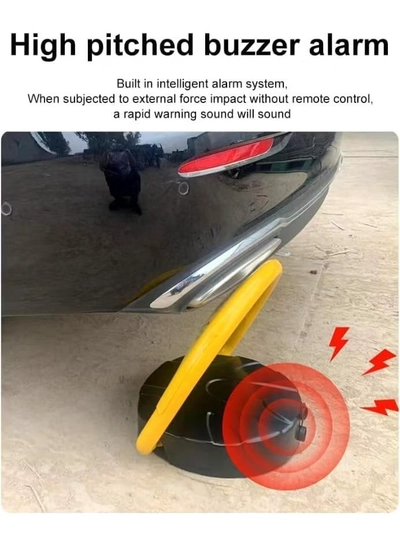 Eworld Automatic Remote Control Parking Lock – Heavy-Duty Parking Barrier with 180° Anti-Collision-1