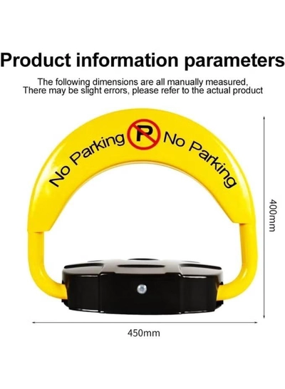Eworld Automatic Remote Control Parking Lock – Heavy-Duty Parking Barrier with 180° Anti-Collision-2