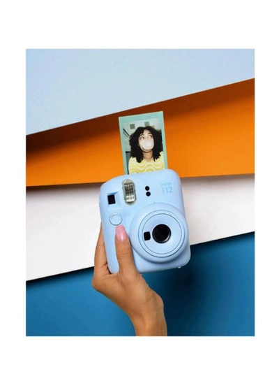 Fujifilm Instax Mini12 Instant Camera Kit (Pastel Blue) Mini12 Camera case Blue,instax mini film 10pk Sky Blue,Acrylic Photo Frame,Wooden Photo Bag Tag/ornament-2