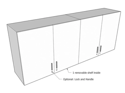 Wall mounted Cabinet: 4 Door-0