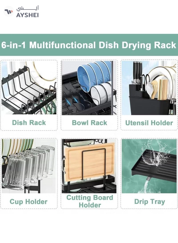 Eworld 2-Tier Dish Drying Rack