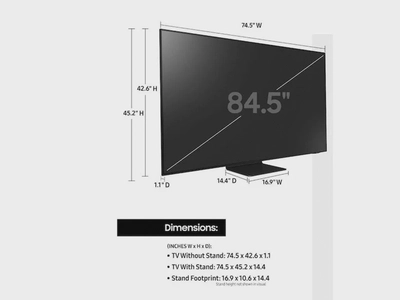  Renewed - Samsung 85" QN90A Neo QLED 4K HDR Smart TV 85QN90A-1