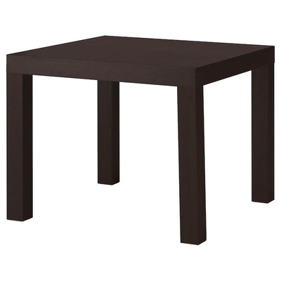 IKEA LACK Side Table, Black-Brown, 55x55 cm-0
