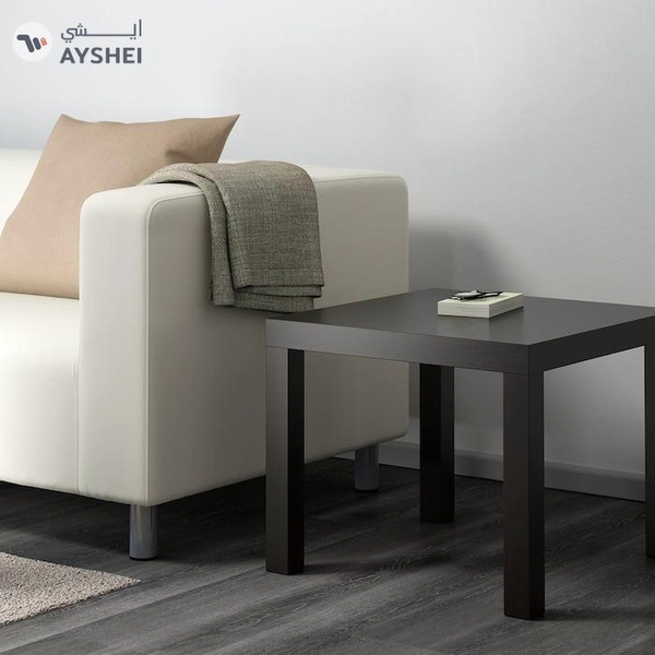 IKEA LACK Side Table, Black-Brown, 55x55 cm