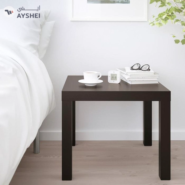 IKEA LACK Side Table, Black-Brown, 55x55 cm