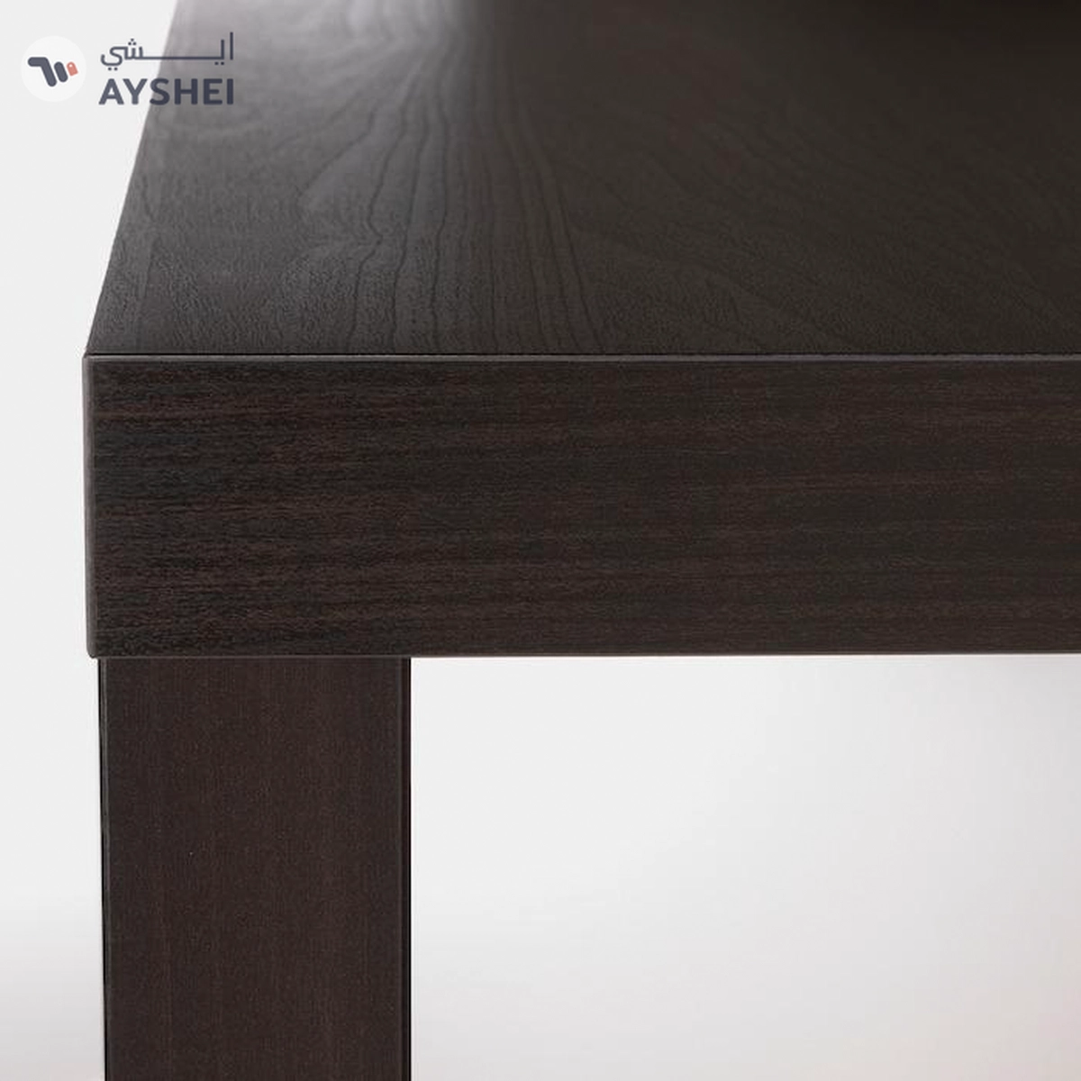 IKEA LACK Side Table, Black-Brown, 55x55 cm-3-3