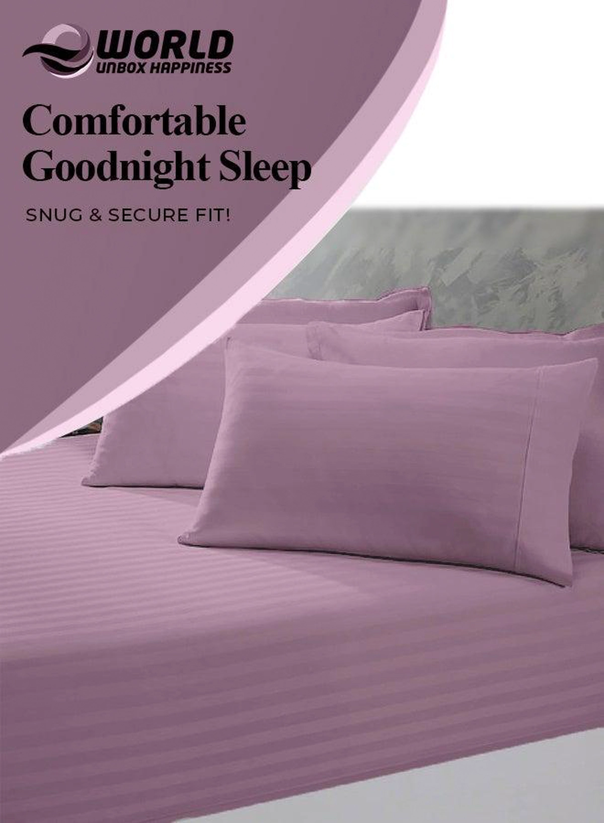 3 Piece Super King Pink Striped Bed Sheet Set – Ultra-Soft Microfiber Striped Sheet & 2 Pillowcases, Breathable Luxury Bedding for Home & Hotel Use-4-4