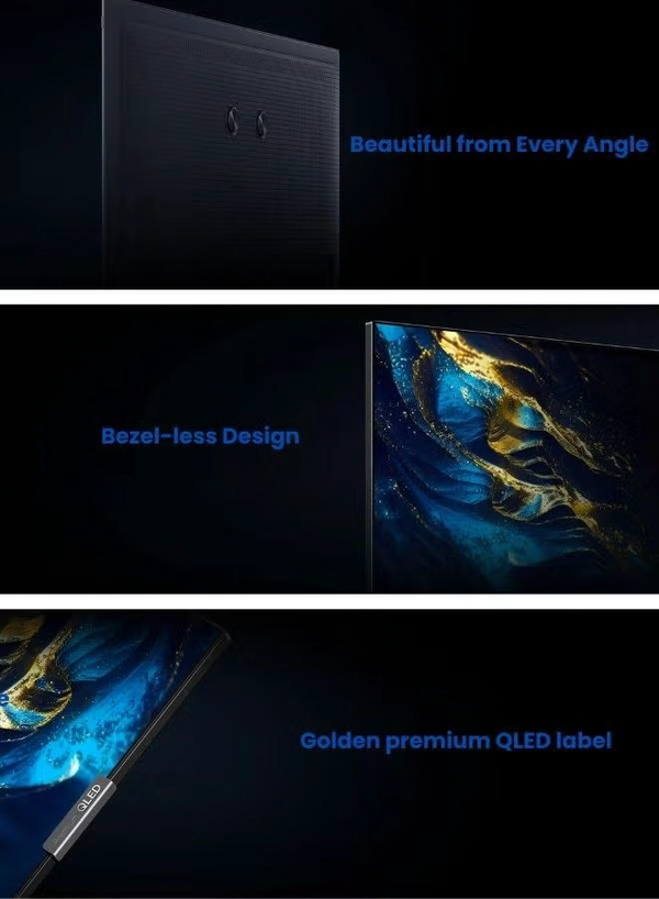 TCL 85 Inch P8K QLED TV | 4K UHD Google TV | AiPQ Pro Processor | 144Hz Native Refresh Rate, Dolby Vision, HDR10+, HLG | ONKYO 2.1 Hi-Fi System | HVA Panel | DTS Virtual X | Bezel-less Design | Game Master - International Version 85P8K Black