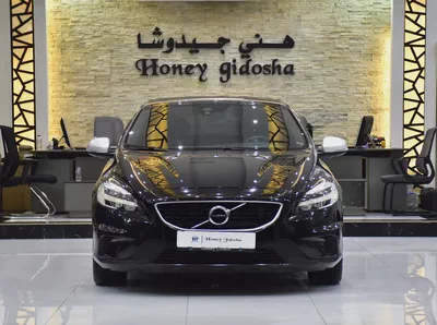 EXCELLENT DEAL for our Volvo V40 T5 R-Design ( 2018 Model ) in Black Color GCC Specs-0