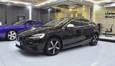 EXCELLENT DEAL for our Volvo V40 T5 R-Design ( 2018 Model ) in Black Color GCC Specs-1