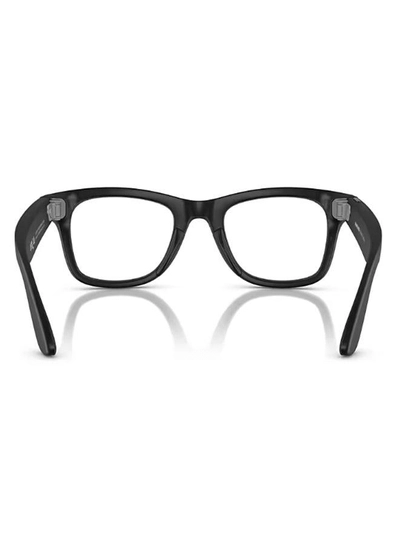 Meta Ray-Ban Wayfarer RW4008 Large Matte Black Clear Graphite Green Transition Black-7