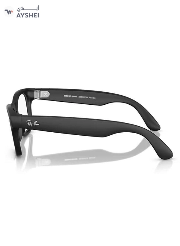 Meta Ray-Ban Wayfarer RW4008 Large Matte Black Clear Graphite Green Transition Black