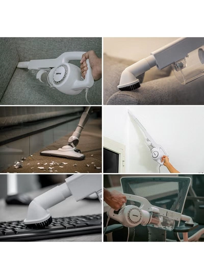 GEEPAS Stick & Handheld Vacuum Cleaner, HEPA Filter, Handheld & Stick, 0.9L Dust Bag Capacity, 600W Powerful Motor, Transparent Dust Cup for Easy Check, Lightweight Body & Low Noise 0.9 L 600 W GVC2596N White-7