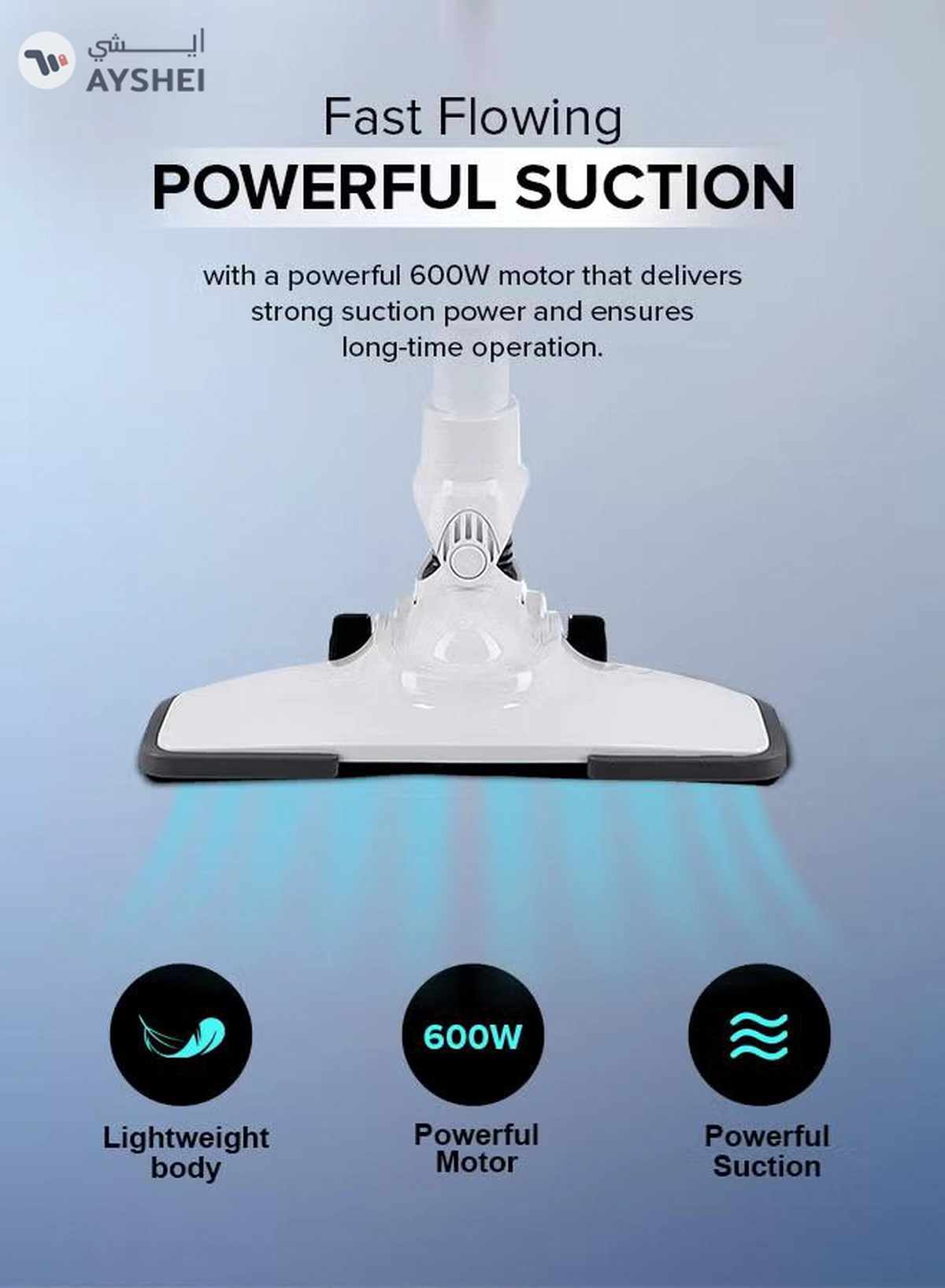 GEEPAS Stick & Handheld Vacuum Cleaner, HEPA Filter, Handheld & Stick, 0.9L Dust Bag Capacity, 600W Powerful Motor, Transparent Dust Cup for Easy Check, Lightweight Body & Low Noise 0.9 L 600 W GVC2596N White-5-5
