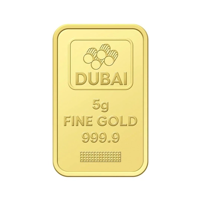 Dubai Gold 5 Grams Pure 999.9 Fine Gold Bar-2