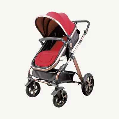 Kiddoz Baby Single Stroller - Burgundy-0