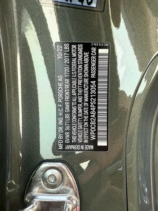 2023 Porsche Boxster S