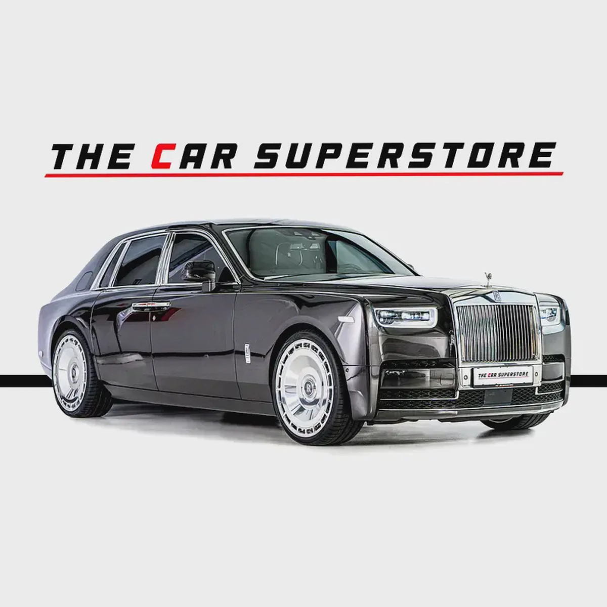 Rolls Royce Phantom-Diamond Grey Exterior Color-24 Inch Chrome Rims-Star Light System