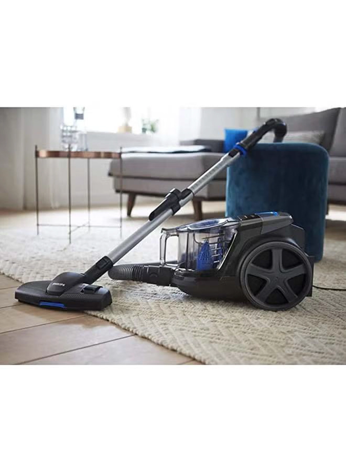 Philips Bagless PowerPro Compact Vacuum Cleaner - 1800W, PowerCyclone 5, Allergy H13 filter, 1.5L Dust Capacity, Washable Filter, Deep Black - FC9350/62 with 2 Years Warranty 1800 W FC9350/62 Deep Black-2-2