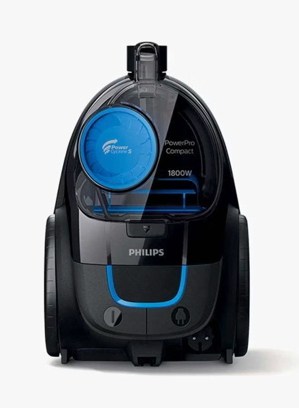 Philips Bagless PowerPro Compact Vacuum Cleaner - 1800W, PowerCyclone 5, Allergy H13 filter, 1.5L Dust Capacity, Washable Filter, Deep Black - FC9350/62 with 2 Years Warranty 1800 W FC9350/62 Deep Black