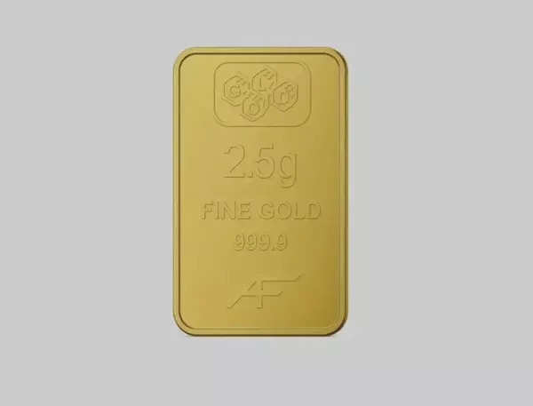 24K Gold Bar 2.5 gram Gold Bar Al Fardan UAE (999.9% Pure Gold)