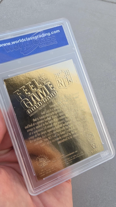 2006 Merrick Mint Feel The Game GOLD Tom Brady WCG 10 GEM MINT 2000 Draft Pick Patriots-2