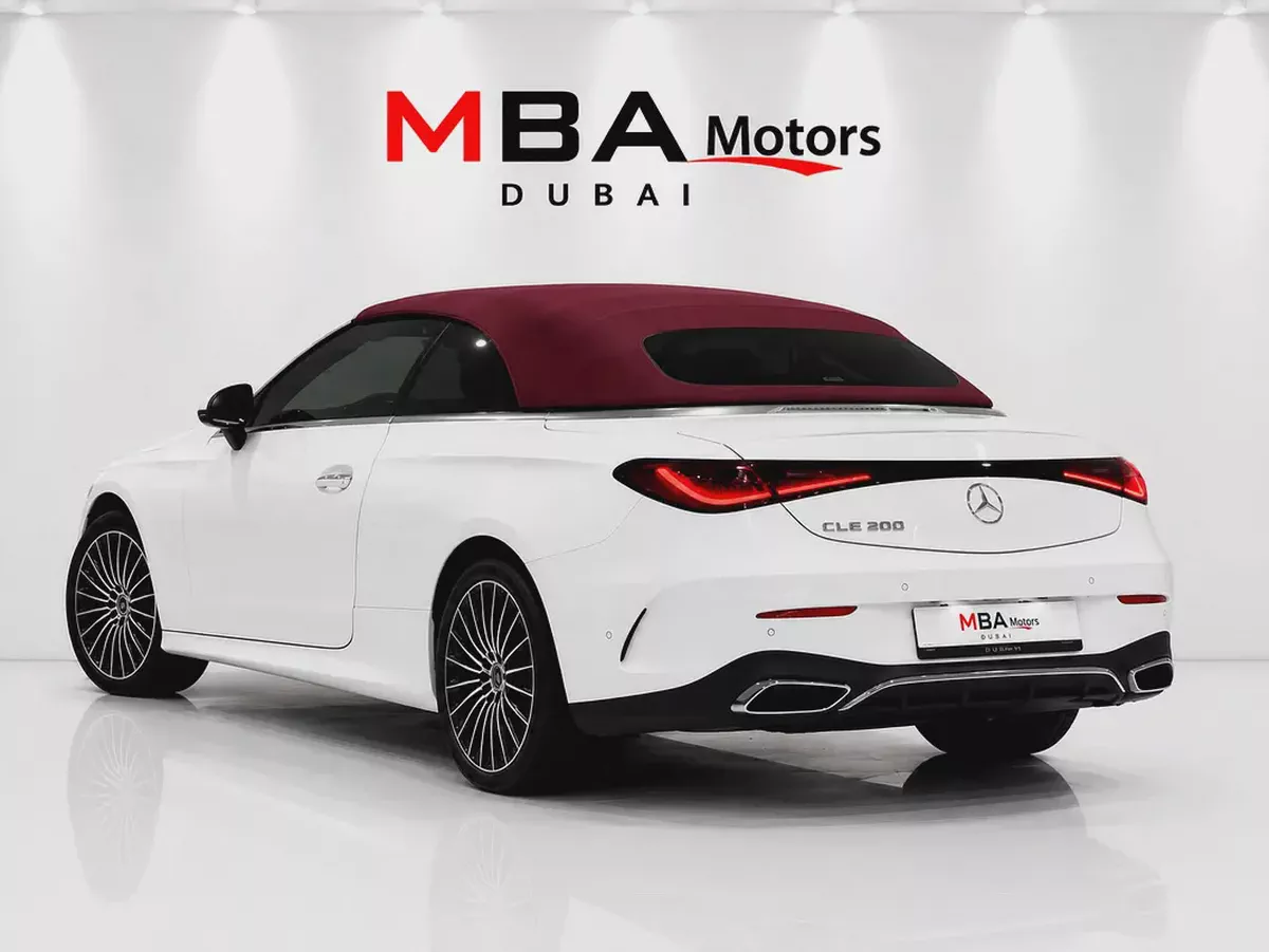 2024 | Mercedes CLE200 Cabriolet | Red Roof | Low Mileage | 2KEYS | White-2-2