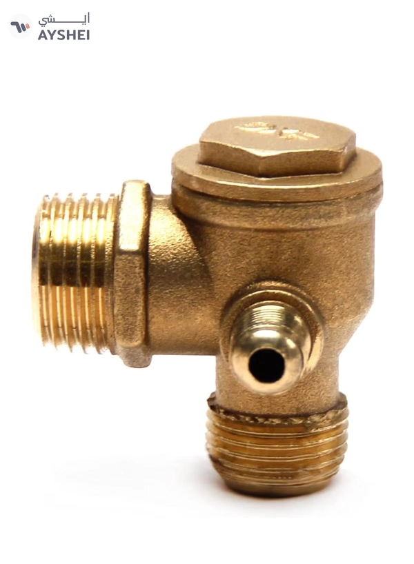 ABBASALI Non Return Valve Brass Reusable High Hardness Strong Safe One Way Valve for Air Compressors