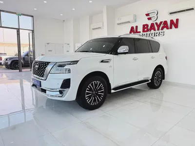 نيسان باترول بلاتينيوم ثمانية سلندر ابيض / احمر خليجي Patrol 2022 LE Platinum GCC Specs-1