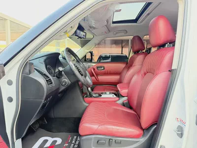 نيسان باترول بلاتينيوم ثمانية سلندر ابيض / احمر خليجي Patrol 2022 LE Platinum GCC Specs-7