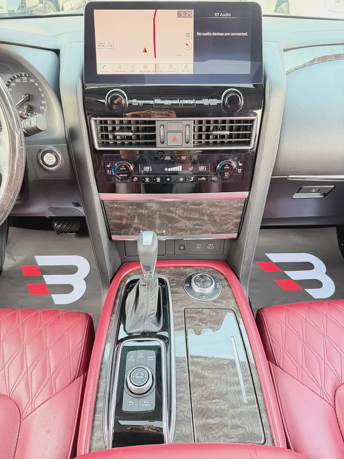 نيسان باترول بلاتينيوم ثمانية سلندر ابيض / احمر خليجي Patrol 2022 LE Platinum GCC Specs-11-11