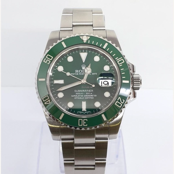 Rolex Submariner Date | Green Dial with Green Bezel Discontinued Model | Used (Good) | Original box | No original papers