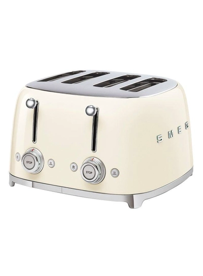 smeg 50's Style 4 Slice Toaster 2000 W TSF03CRAU Cream-0