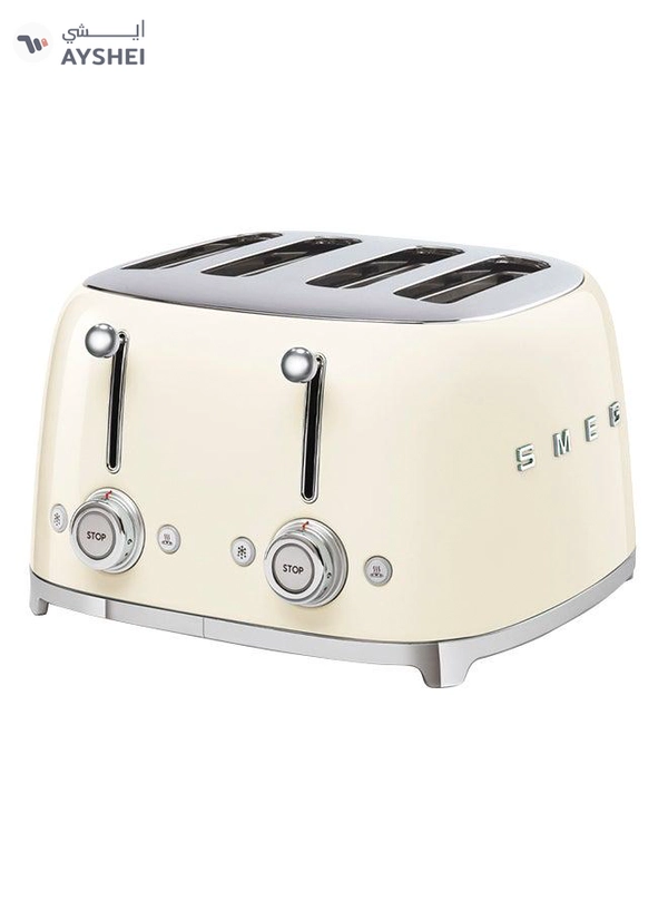 smeg 50's Style 4 Slice Toaster 2000 W TSF03CRAU Cream