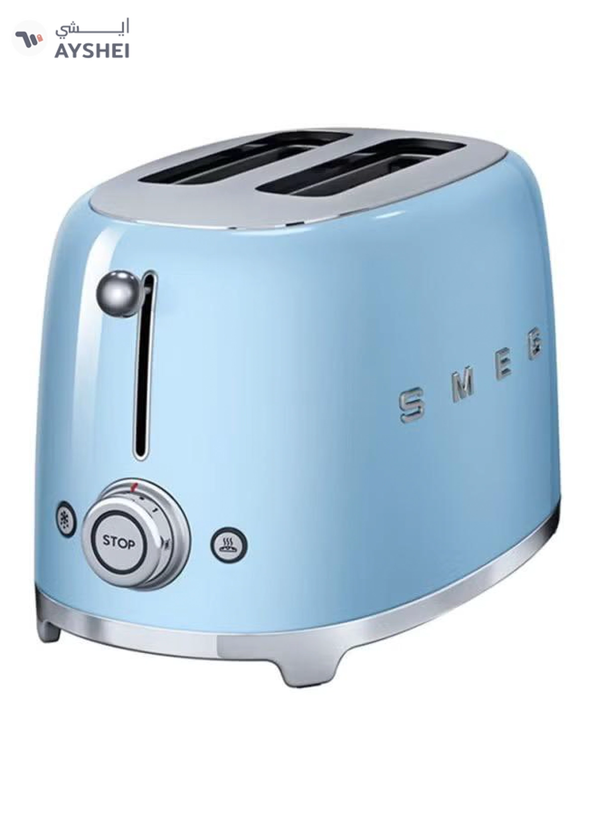 Smeg 2-Slice Retro Toaster 1035.0 W TSF01PBUK Blue-3-3