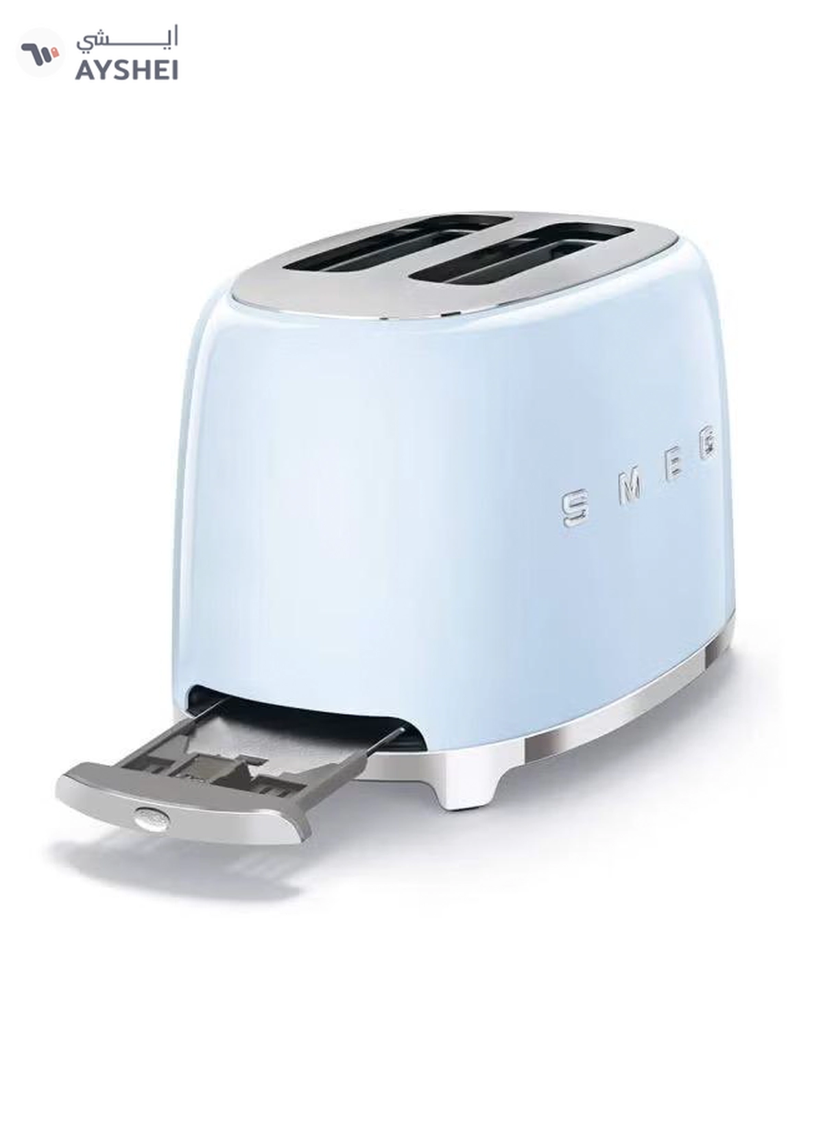 Smeg 2-Slice Retro Toaster 1035.0 W TSF01PBUK Blue-5-5