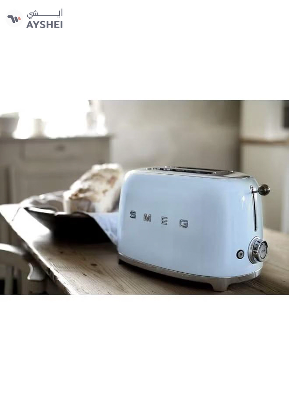 Smeg 2-Slice Retro Toaster 1035.0 W TSF01PBUK Blue-4-4