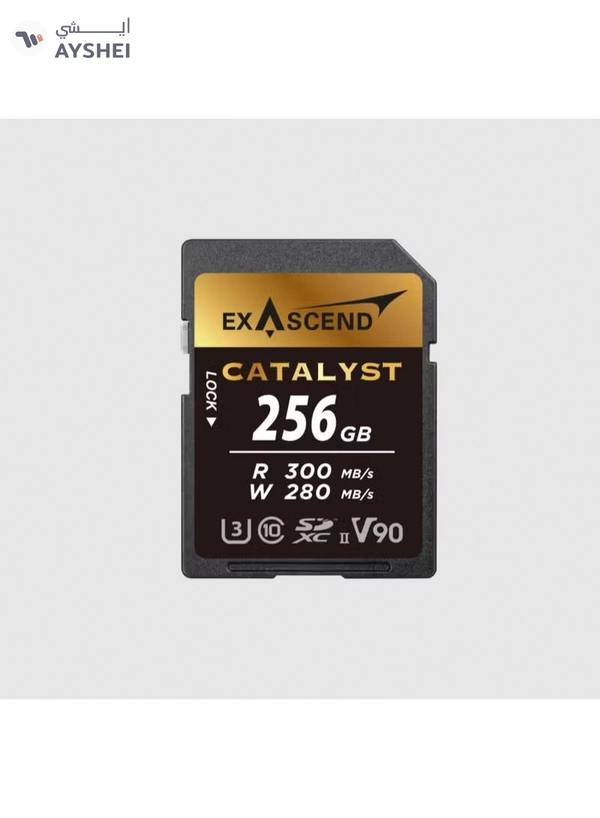 Exascend 256 GB SDXC SD Card, Class 10, UHS-II V90