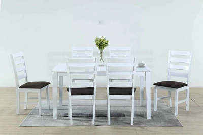 Mensam Dining Set, White, 4/6 Seater-0