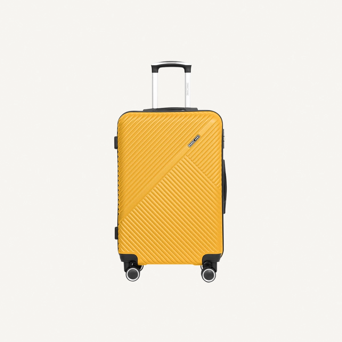 Para John ABS Material 3-Piece Hardsided Luggage Set | 4-Wheel Spinner Trolley | Small (10kg), Medium (20kg), Large (30kg)yellow-2-2