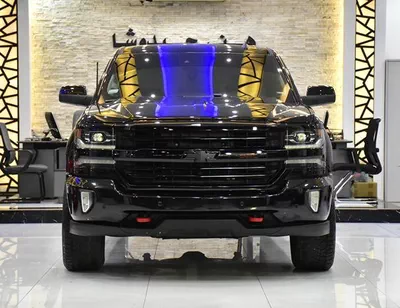 Chevrolet Silverado High Country 4x4 6.2 L ( 2017 Model ) in Black Color GCC Specs-0