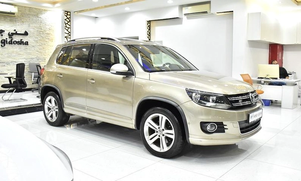 Volkswagen Tiguan R-Line ( 2016 Model ) in Beige Color GCC Specs