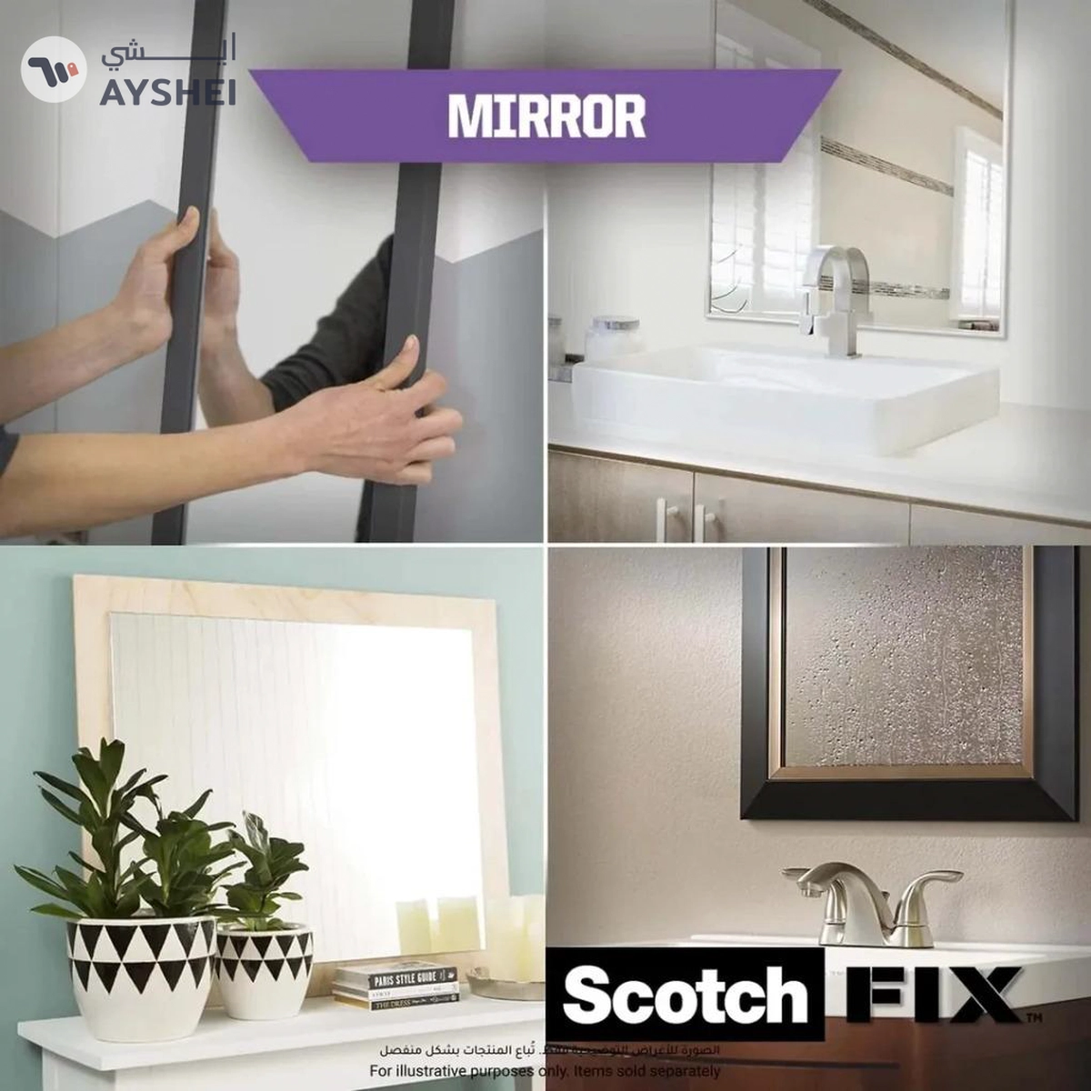  3M Scotch Fix Double-Face Mirror Mounting Tape – 19 mm x 1.5 m-3-3